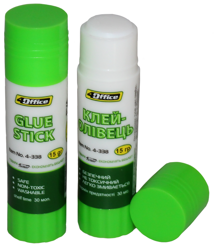 Клей-олівець 4OFFICE (4-338), PVA, 15г (4-338)